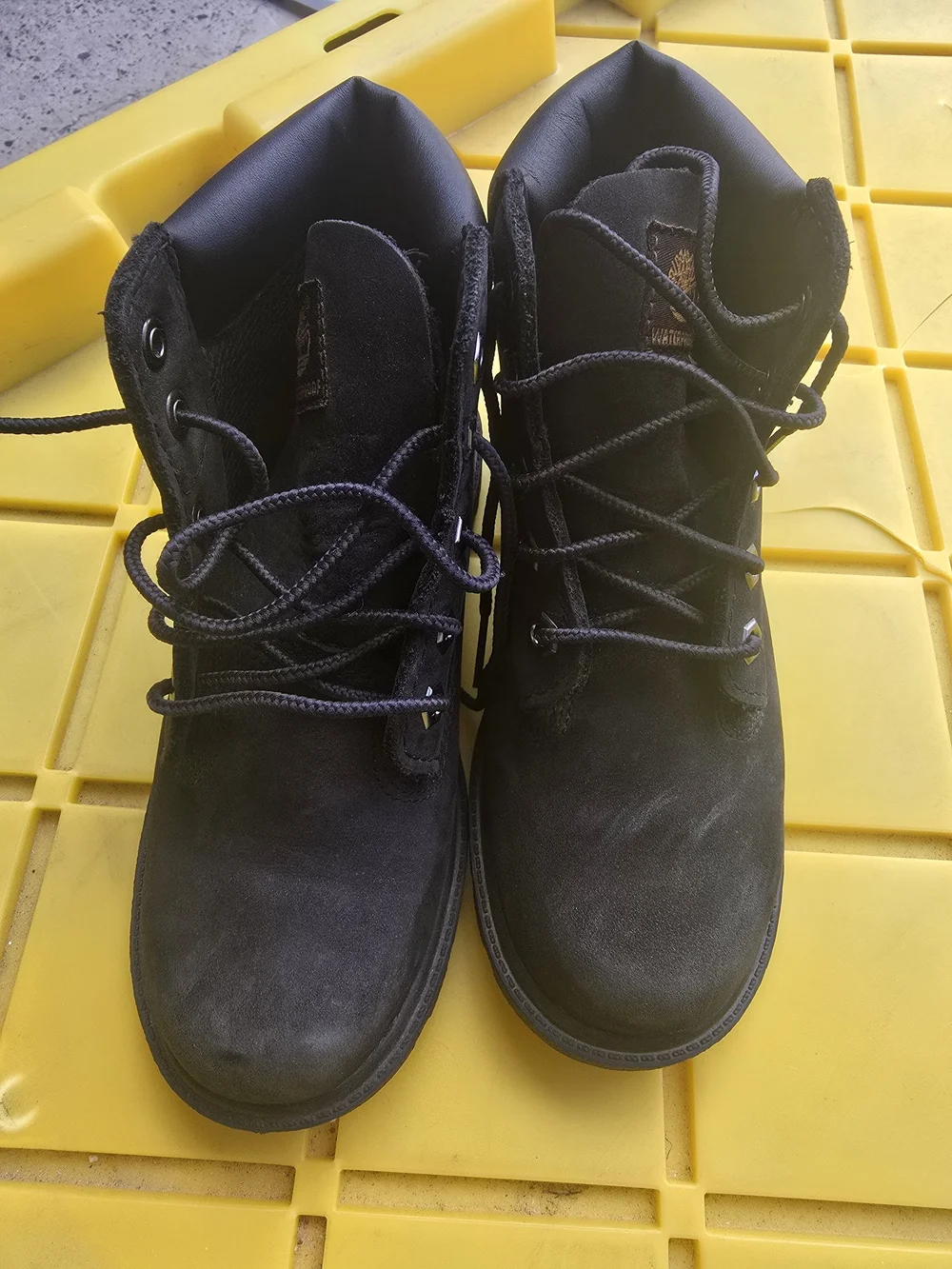 Timberland Kids Black Lace-Up Ankle Boots